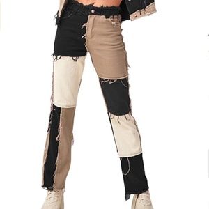 Colorblock Jeans